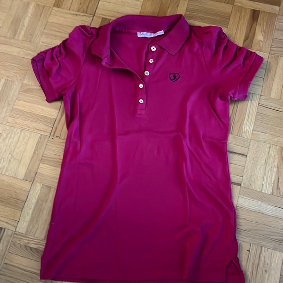 Tops - Juicy Couture puff sleeve Y2K slim polo tee shirt M